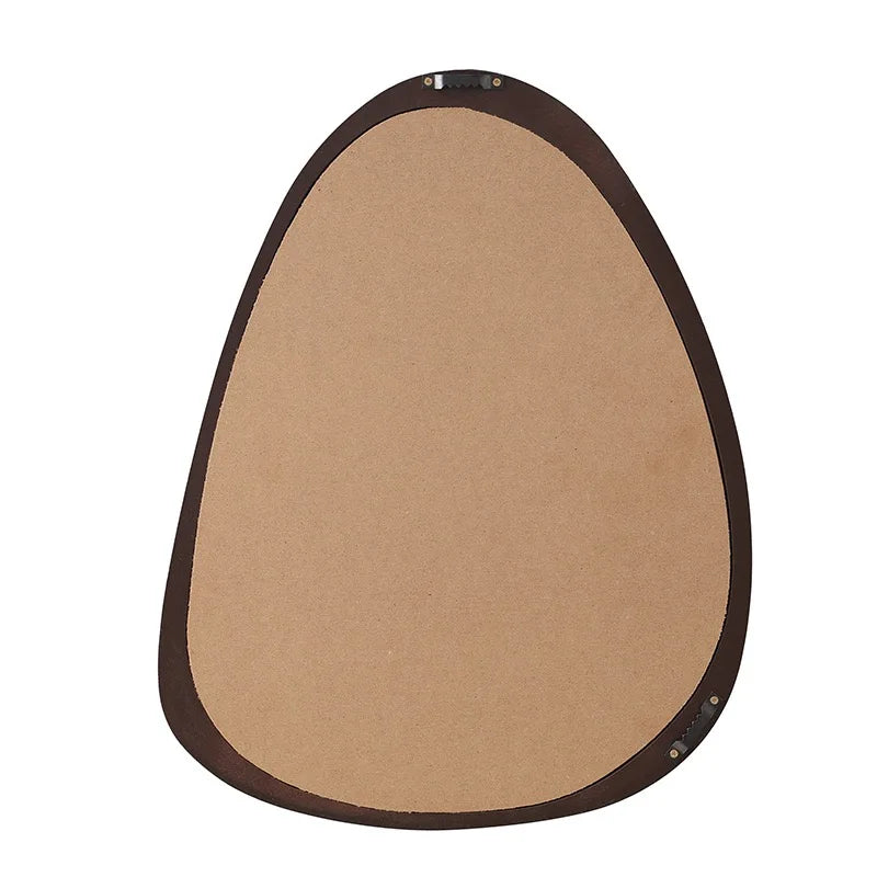 Asymmetrical Wooden Wall Mirror