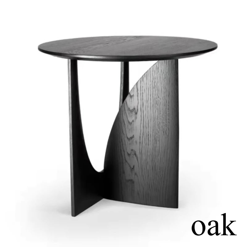 Modern Wooden Round Side Table