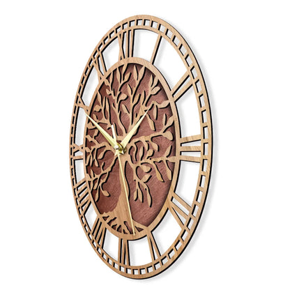 Tree of Life Wooden Wall Clock