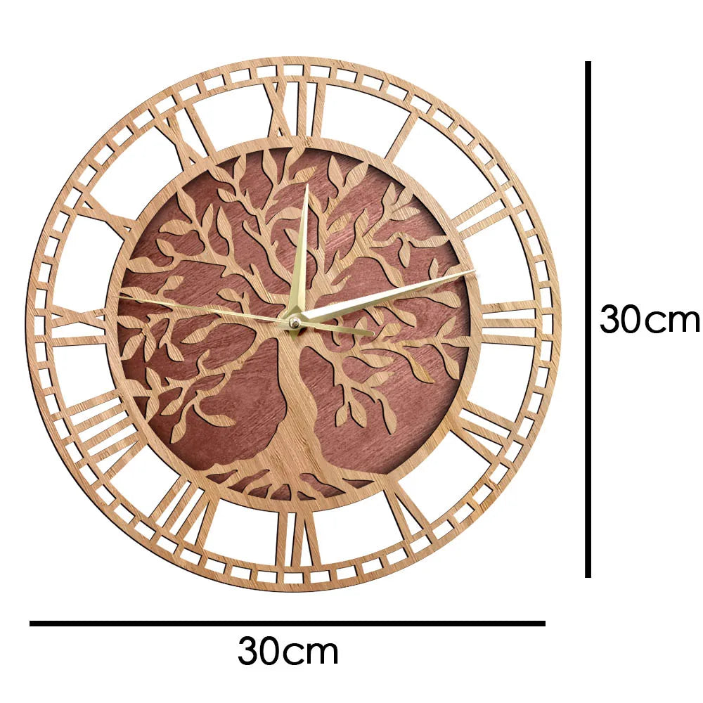 Tree of Life Wooden Wall Clock