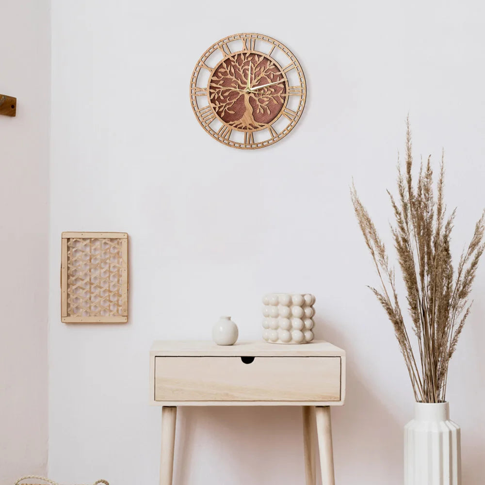 Tree of Life Wooden Wall Clock