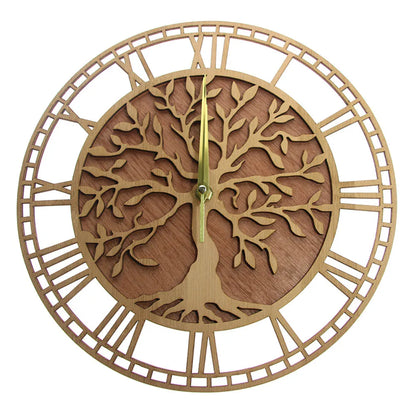 Tree of Life Wooden Wall Clock