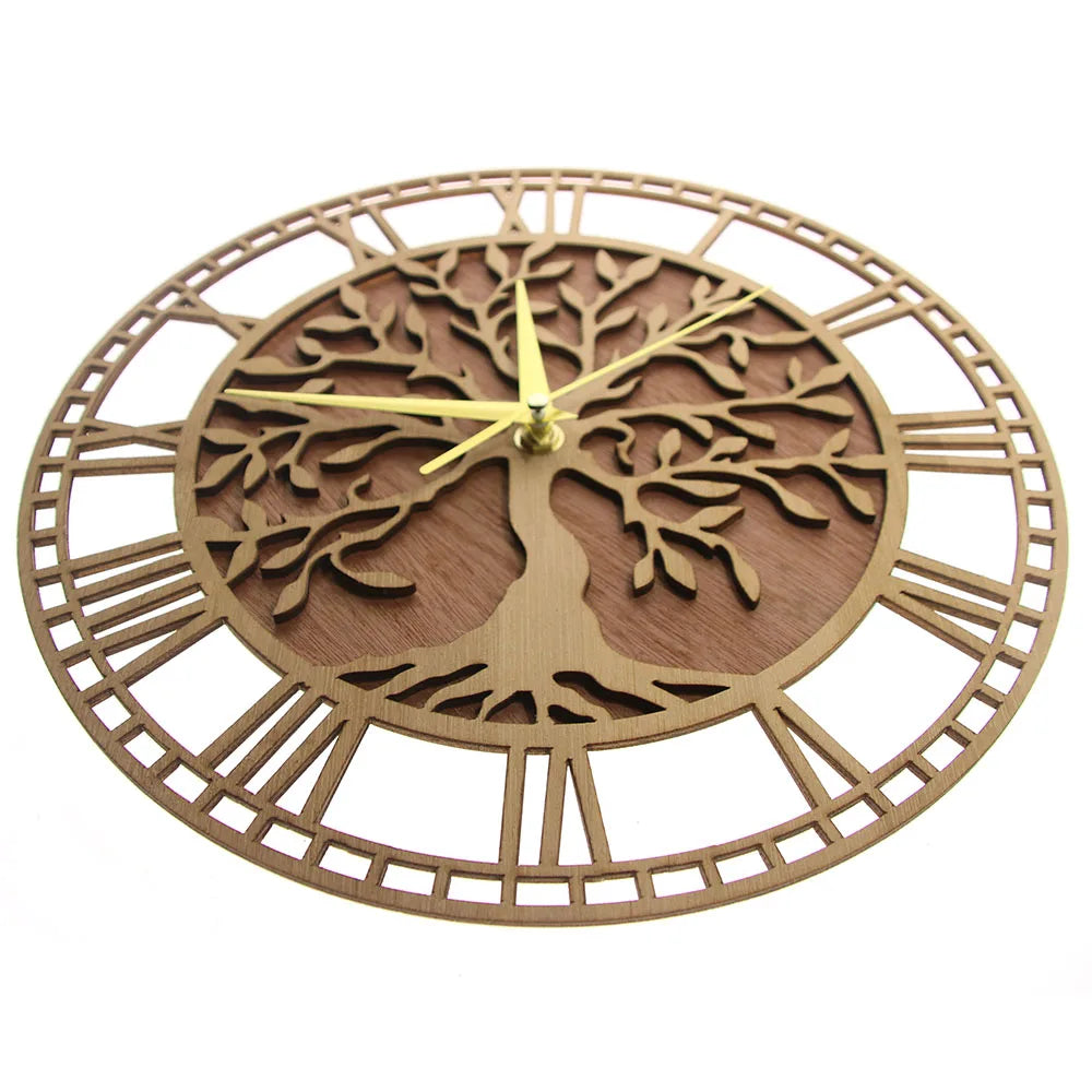Tree of Life Wooden Wall Clock