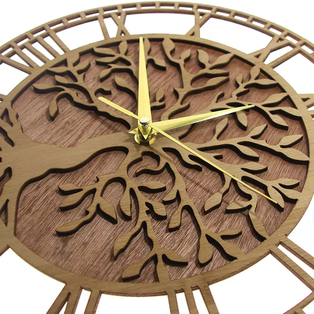 Tree of Life Wooden Wall Clock