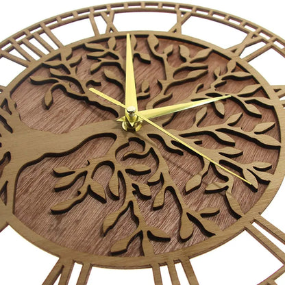 Tree of Life Wooden Wall Clock