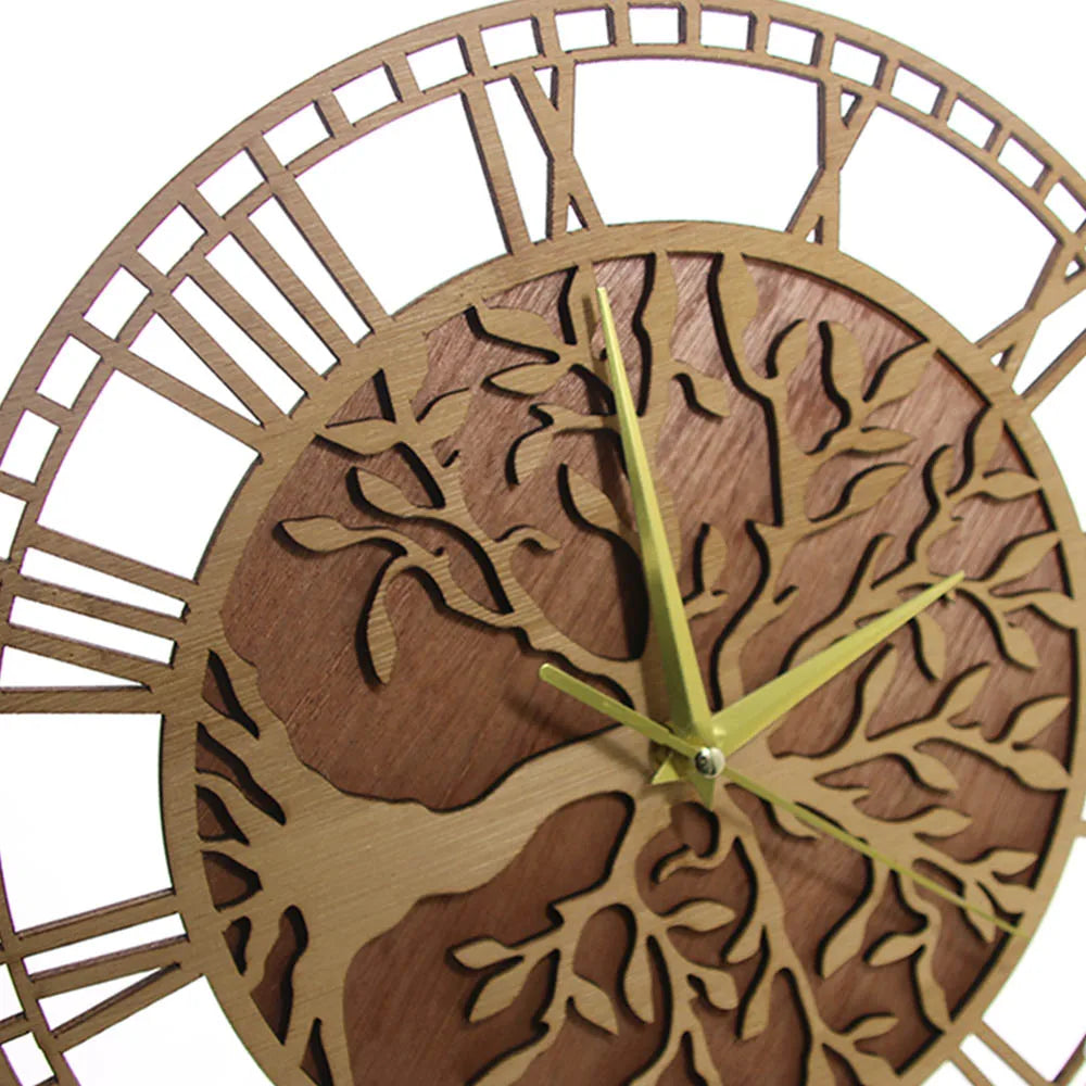 Tree of Life Wooden Wall Clock