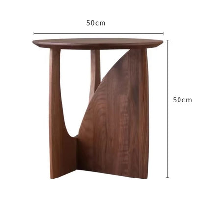 Modern Wooden Round Side Table