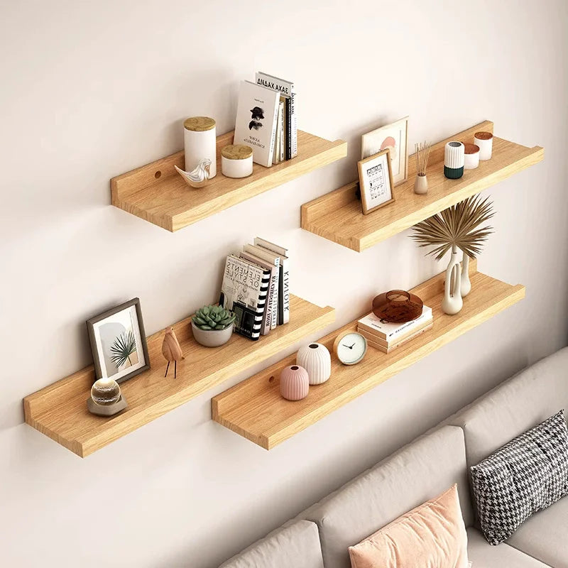 Minimalist Wood Display Shelf