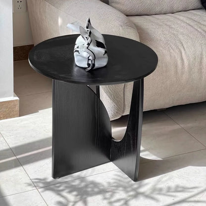 Modern Wooden Round Side Table