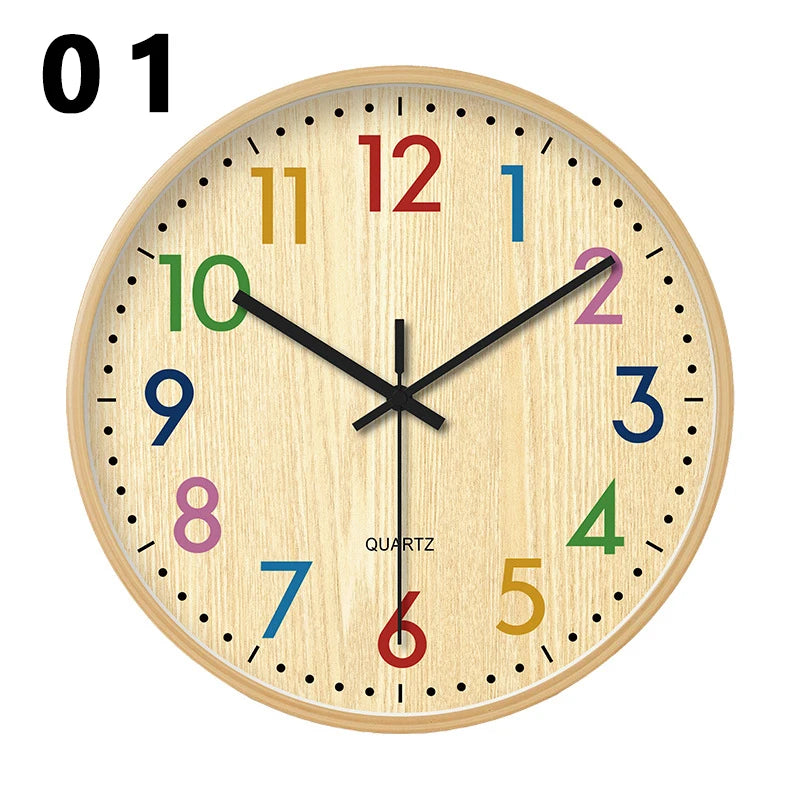 Retro Wooden Silent Wall Clock