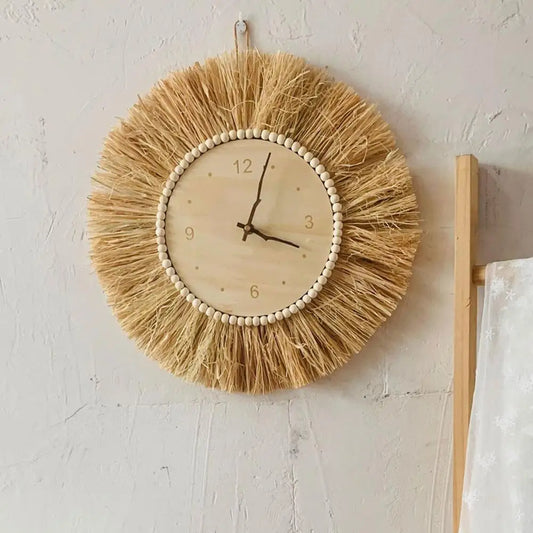 Nordic Handwoven Wall Clock