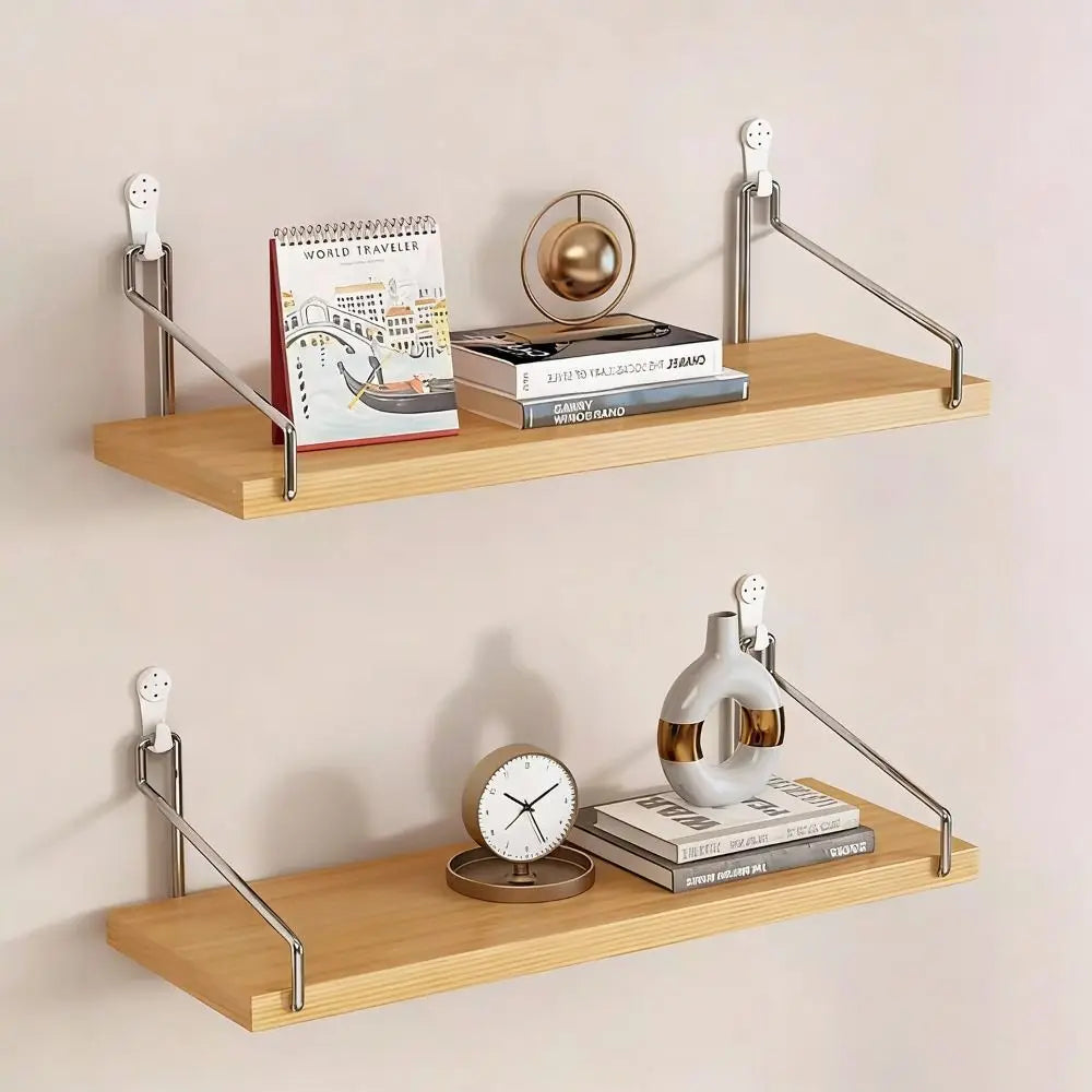 Wooden Wall Mounted Storage Shelf