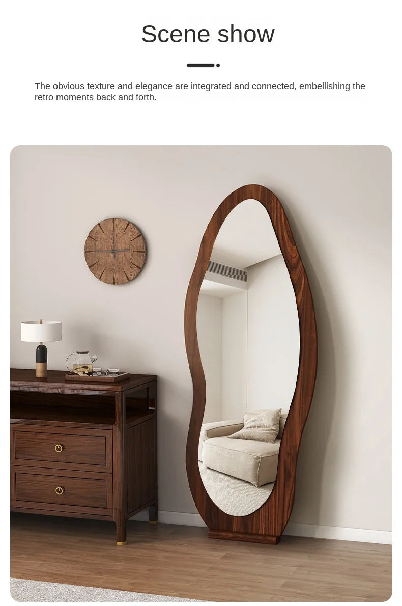 Irregular Full Length Floor Mirror