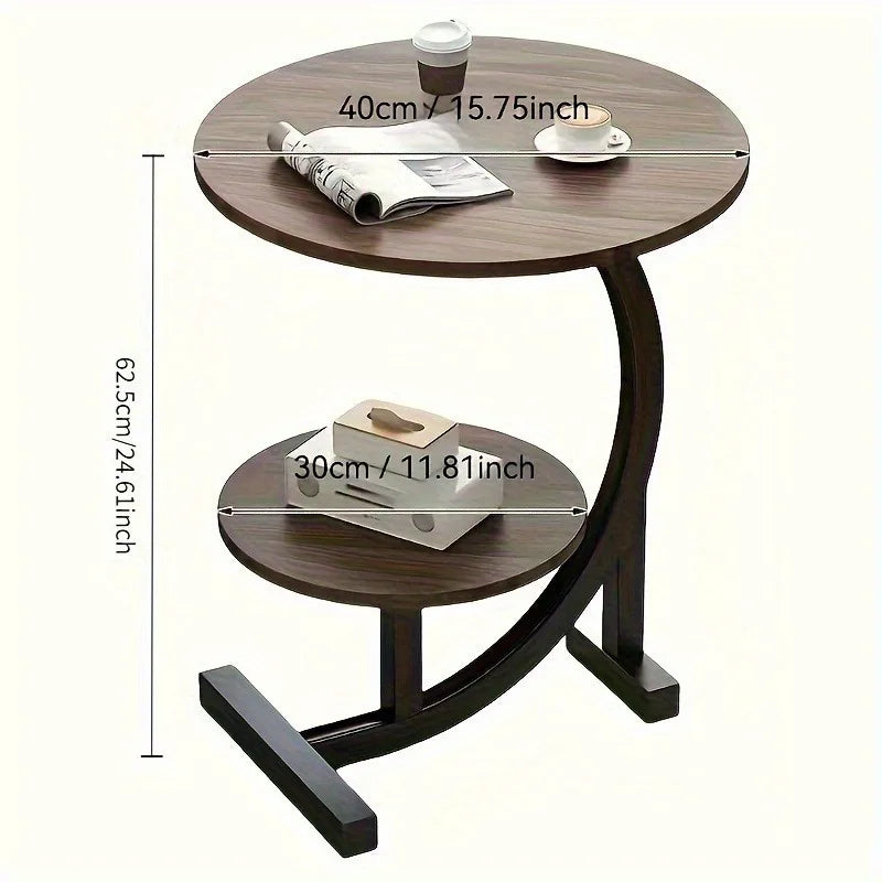 Expandable Double Layer Coffee Table