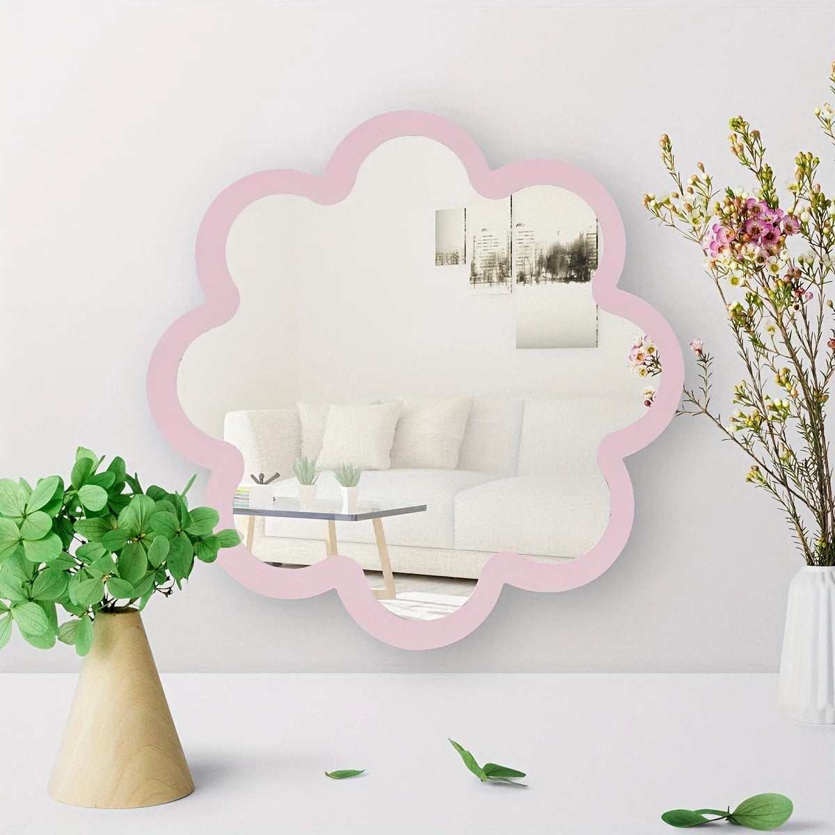 Wooden Acrylic Wall Mirror