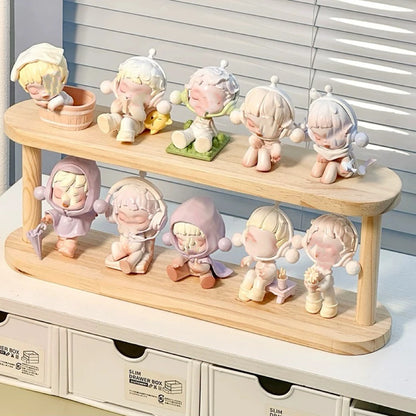 2-Tier Wooden Desktop Storage Shelf