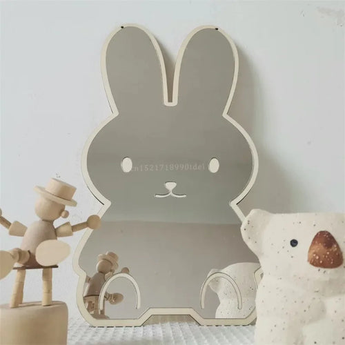 Cute Wooden Animal Wall Mirror