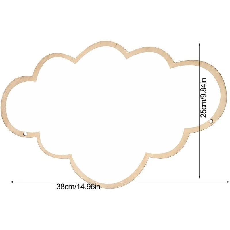 Cloud Wooden Kids Wall Mirror