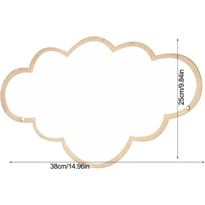 Cloud Wooden Kids Wall Mirror