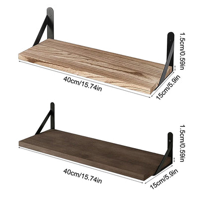 Wooden Floating Wall Shelf