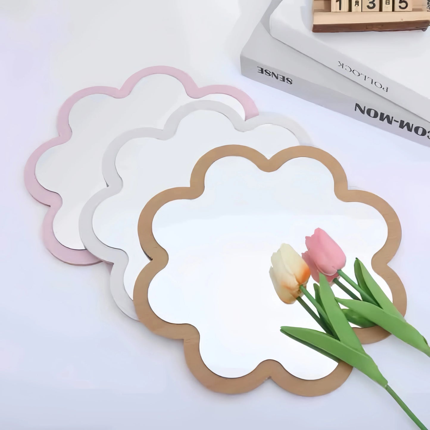 Wooden Acrylic Wall Mirror