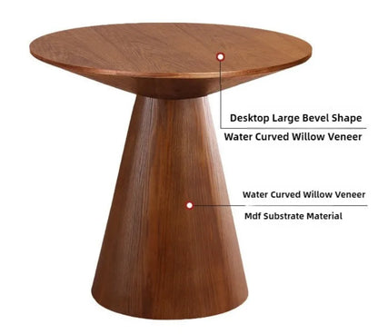 Nordic Round Wooden Coffee Table