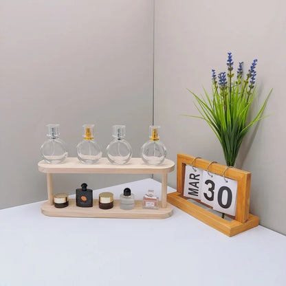2-Tier Wooden Desktop Storage Shelf