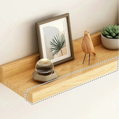 Wooden Floating Wall Shelf Storage Organizer