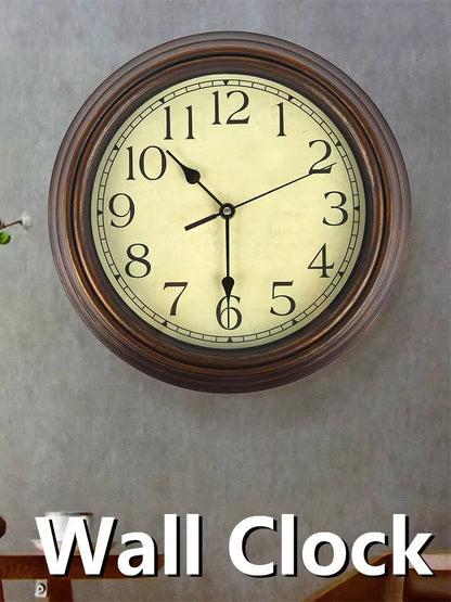 Vintage Large Silent Wall Clock