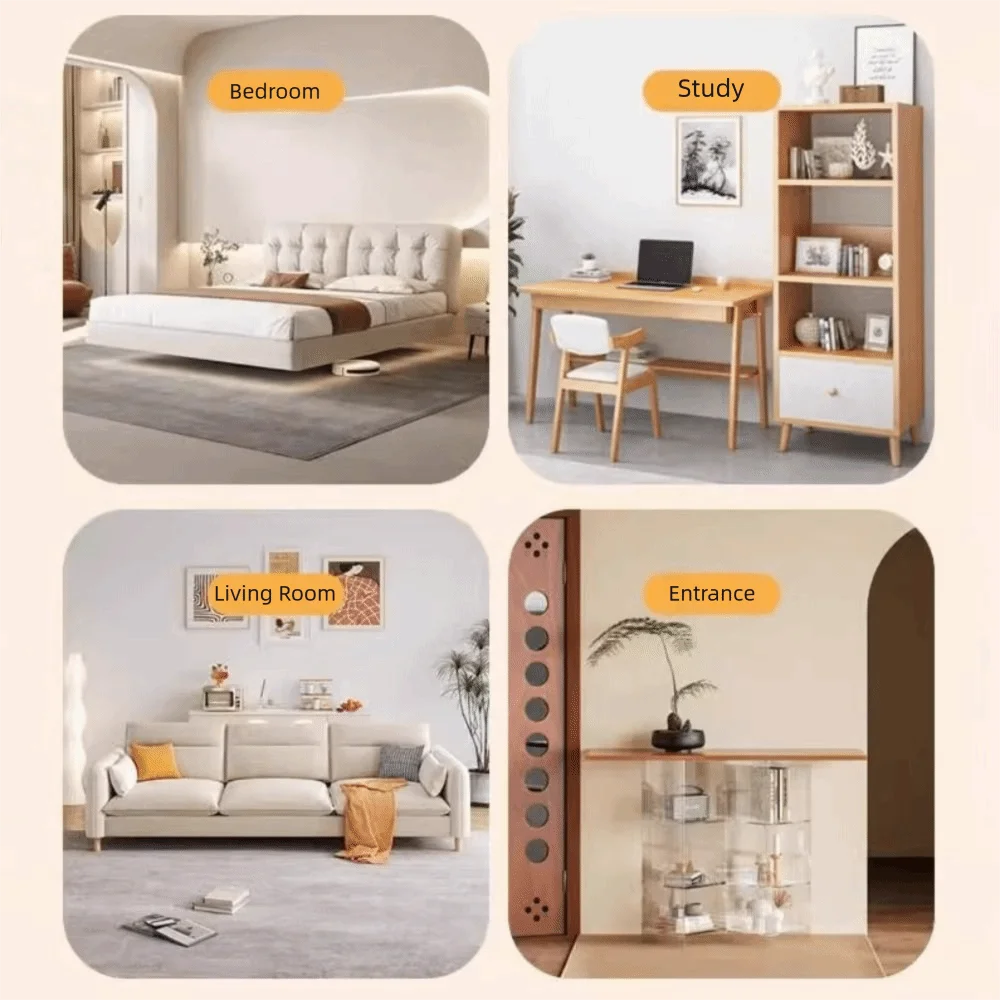 Wooden Wall Mounted Storage Shelf