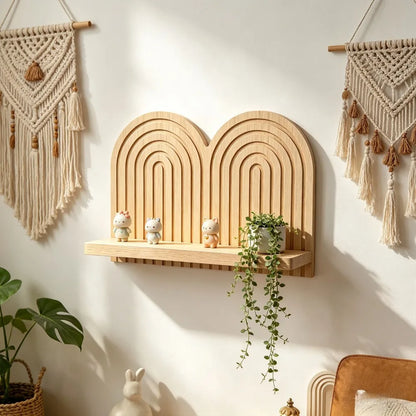 Rainbow Arch Floating Wall Shelf