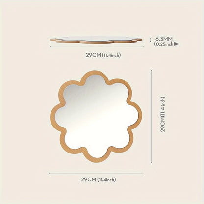 Wooden Acrylic Wall Mirror