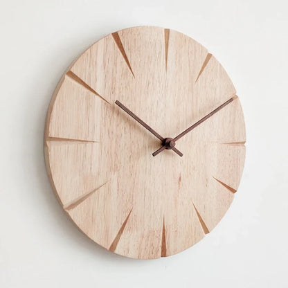 Nordic Solid Wood Silent Wall Clock