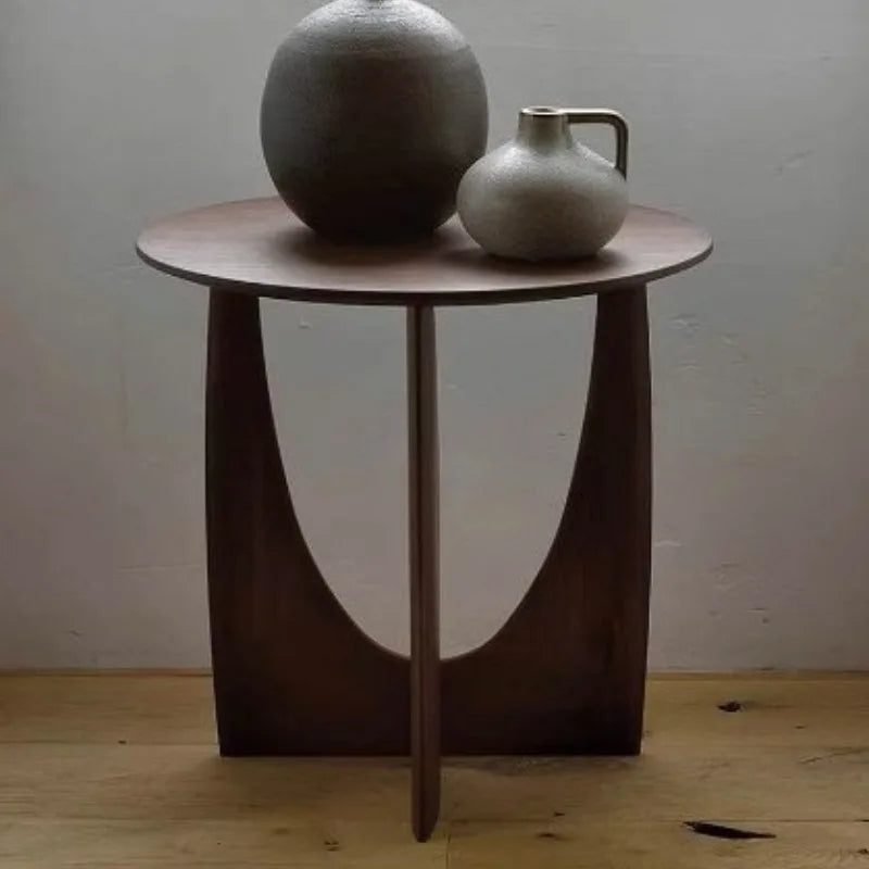 Modern Wooden Round Side Table