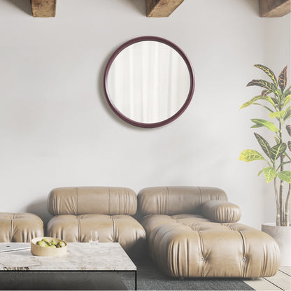 Irregular Wooden Wall Vanity Mirror