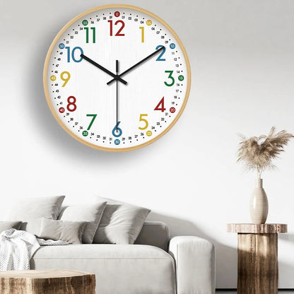 Retro Wooden Silent Wall Clock