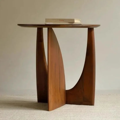 Modern Wooden Round Side Table