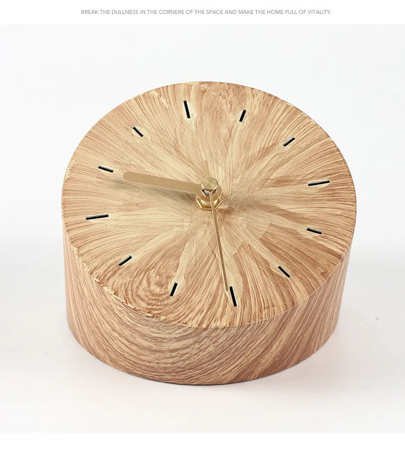 Modern Solid Wood Table Clock