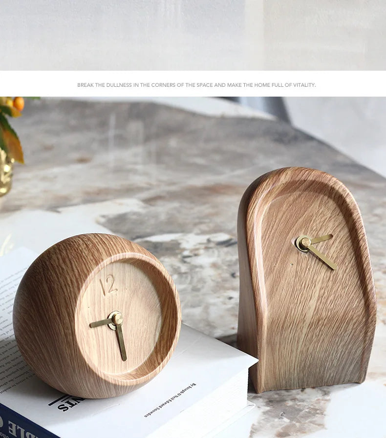 Modern Solid Wood Table Clock