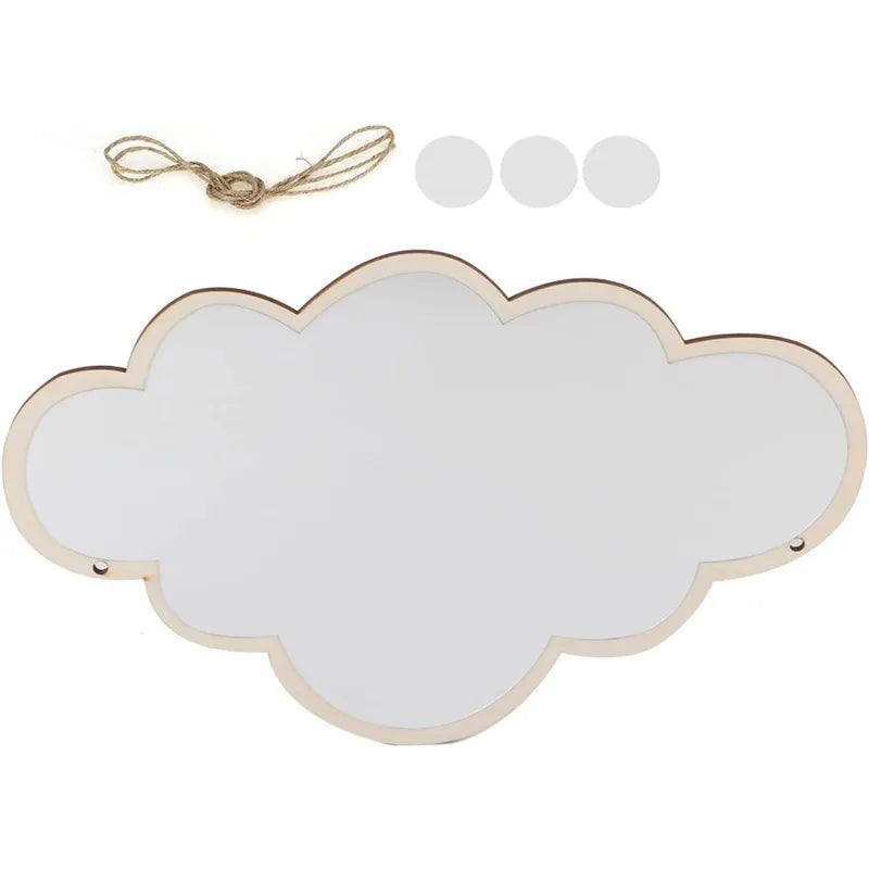 Cloud Wooden Kids Wall Mirror
