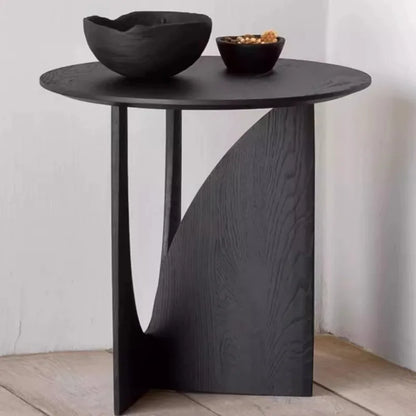 Modern Wooden Round Side Table