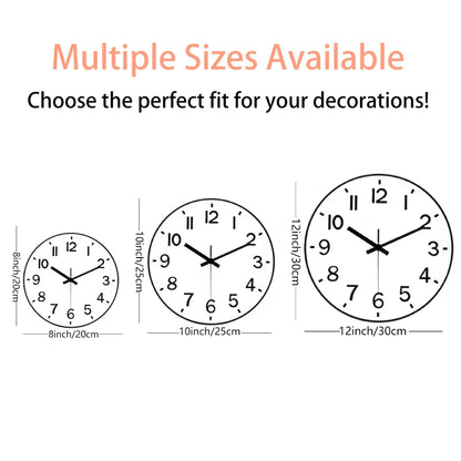 Minimalist Wooden Grain Wall Clock