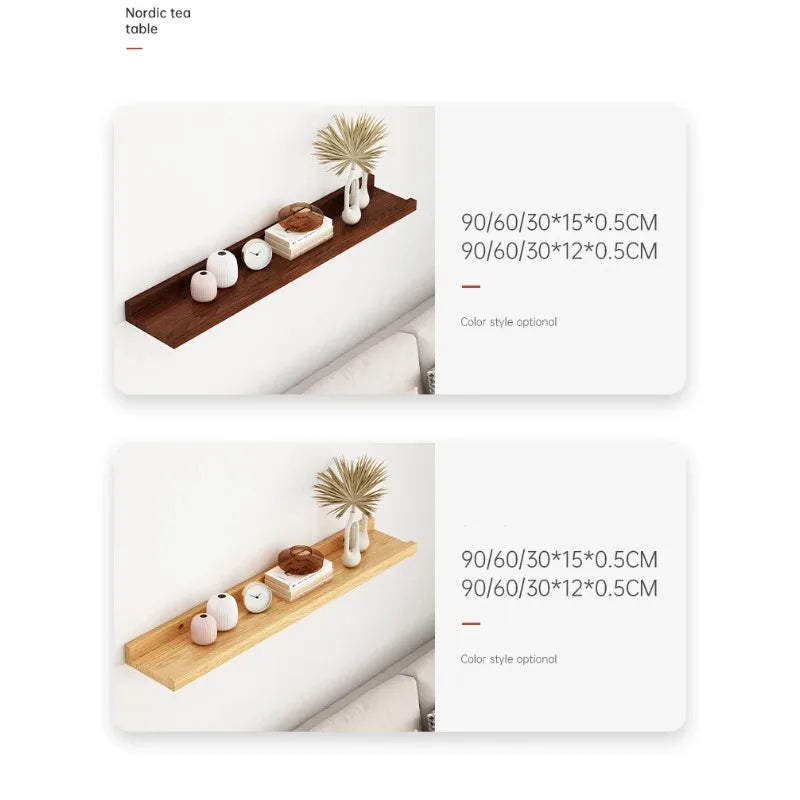 Wooden U-Shaped Floating Wall Shelf