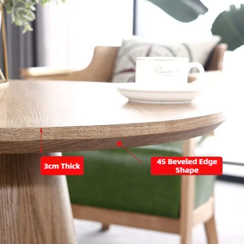 Nordic Round Wooden Coffee Table