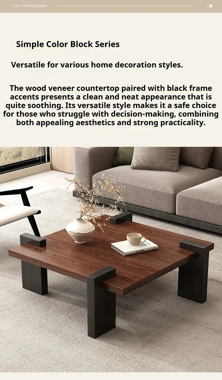 Nordic Rectangular Wood Coffee Table