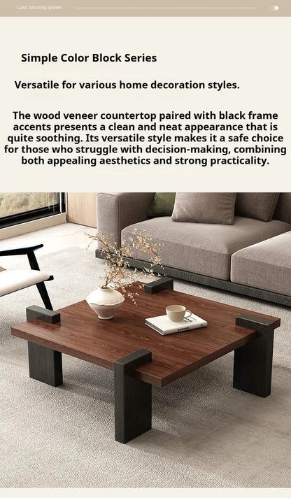 Nordic Rectangular Wood Coffee Table