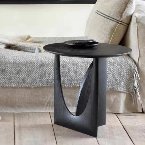 Modern Wooden Round Side Table