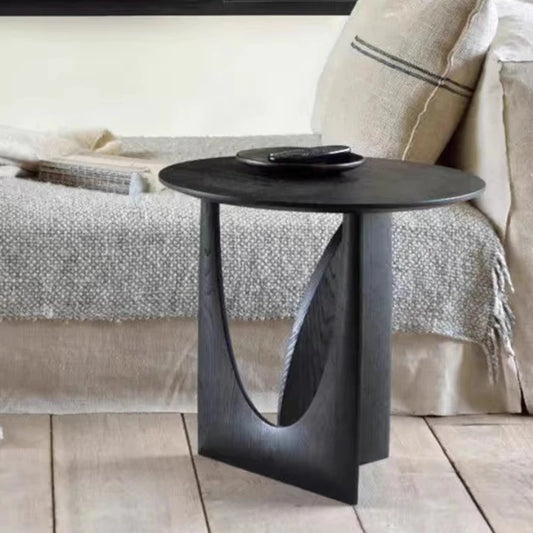 Modern Wooden Round Side Table