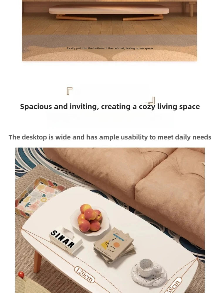 Foldable Solid Wood Coffee Table