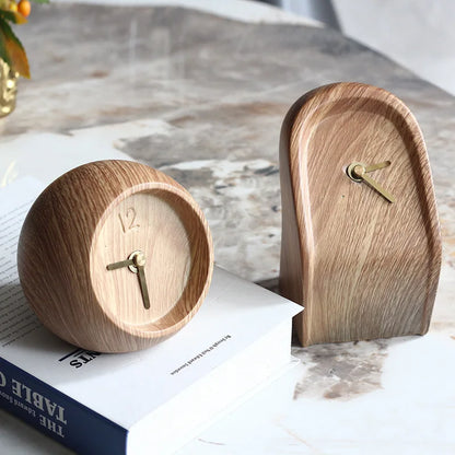 Modern Solid Wood Table Clock